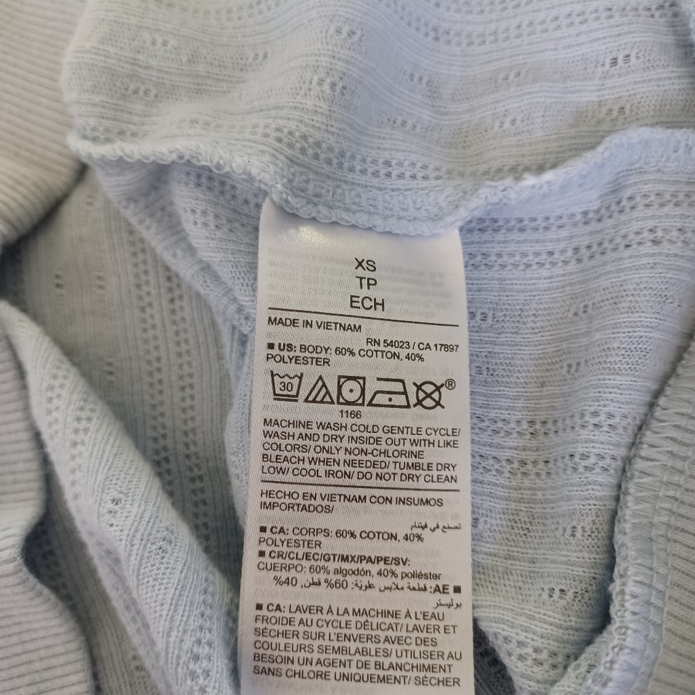Light Blue Long Sleeve Top Old Navy Only - Picture 10 of 11